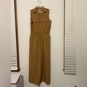 Calvin Klein Sleeveless Brown Jumpsuit